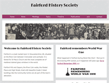 Tablet Screenshot of fairfordhistory.org.uk
